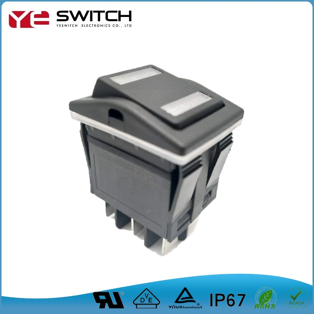 IP67 Waterproof Rocker Switch with LED Illuminated