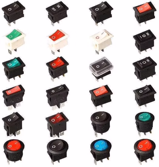 Dpdt 6pin Rocker Switch Kcd2 6feet 3 Position on-off-on Rocker Switch T85 5e4