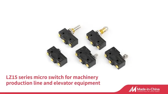Lema court métal charnière levier CE approbations micro interrupteur Lz15-Gw22m-B