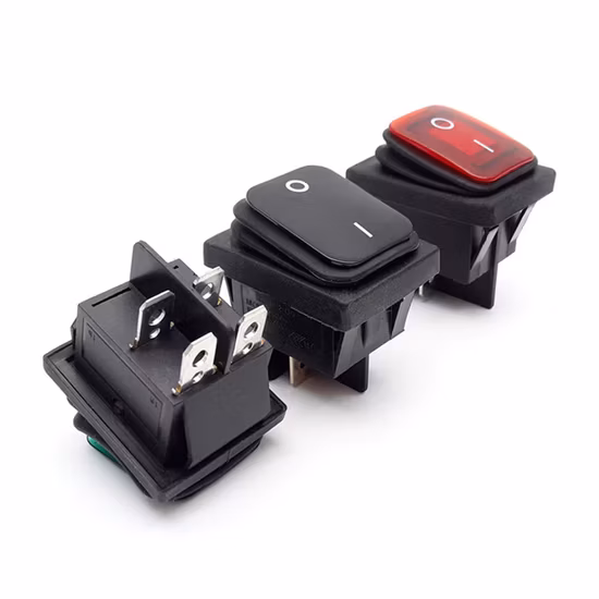 Interrupteur à bascule étanche Kcd4 Dpst 4 broches